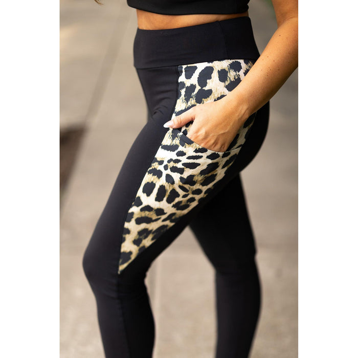 Ready to Ship | The Gianna - 2 PACK - Leopard Panel Leggings
