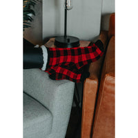 Ready to Ship |  The Liana - Plaid Fleece Socks