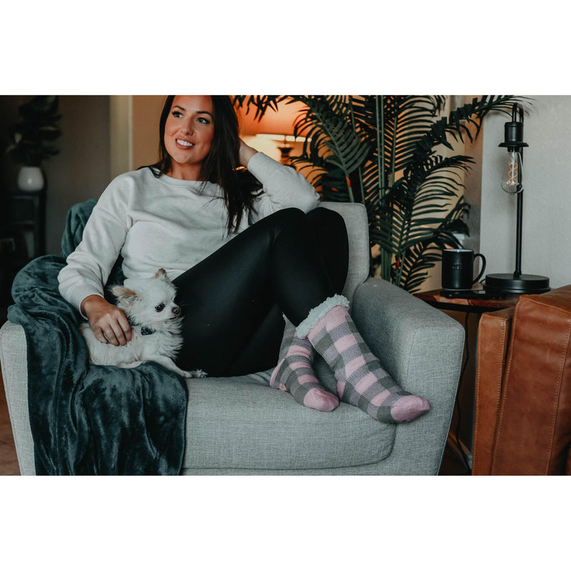 Ready to Ship | The Liana - Plaid Fleece Socks