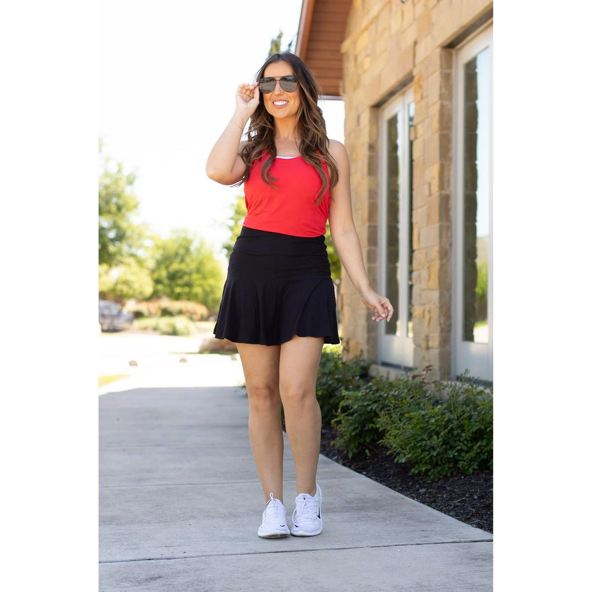 Ready to Ship  | The Brielle Black Skort - 2 PACK