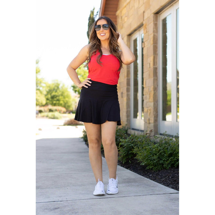 Ready to Ship  | The Brielle Black Skort - 2 PACK