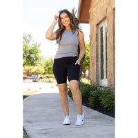 PreOrder  | The Bree - Black  BIKER 7-inch SHORTS
