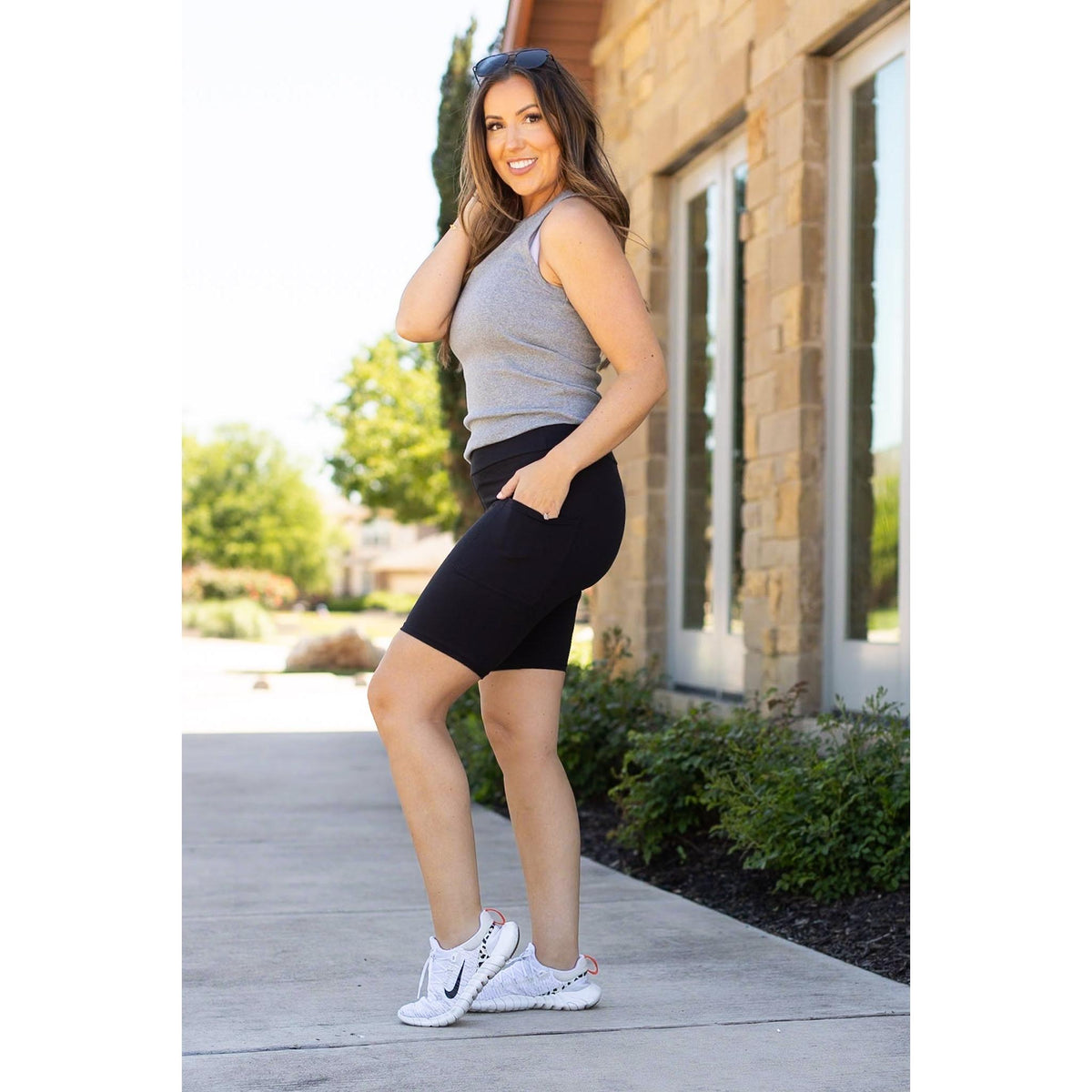 PreOrder  | The Bree - Black  BIKER 7-inch SHORTS