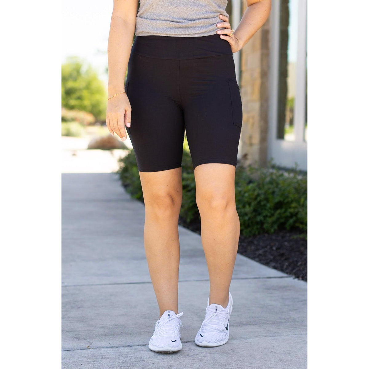 PreOrder  | The Bree - Black  BIKER 7-inch SHORTS