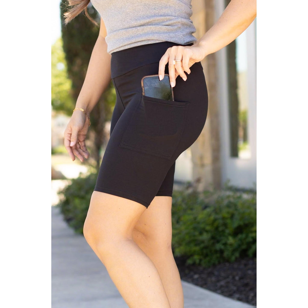 PreOrder  | The Bree - Black  BIKER 7-inch SHORTS