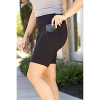 PreOrder  | The Bree - Black  BIKER 7-inch SHORTS