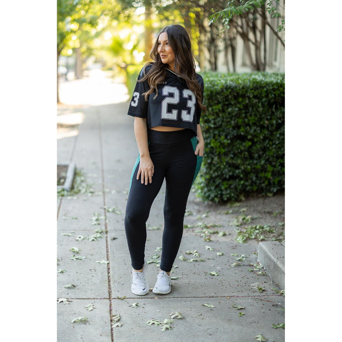 Ready to Ship | The Gracie - 2 PACK - Green Panel Full Length Leggings