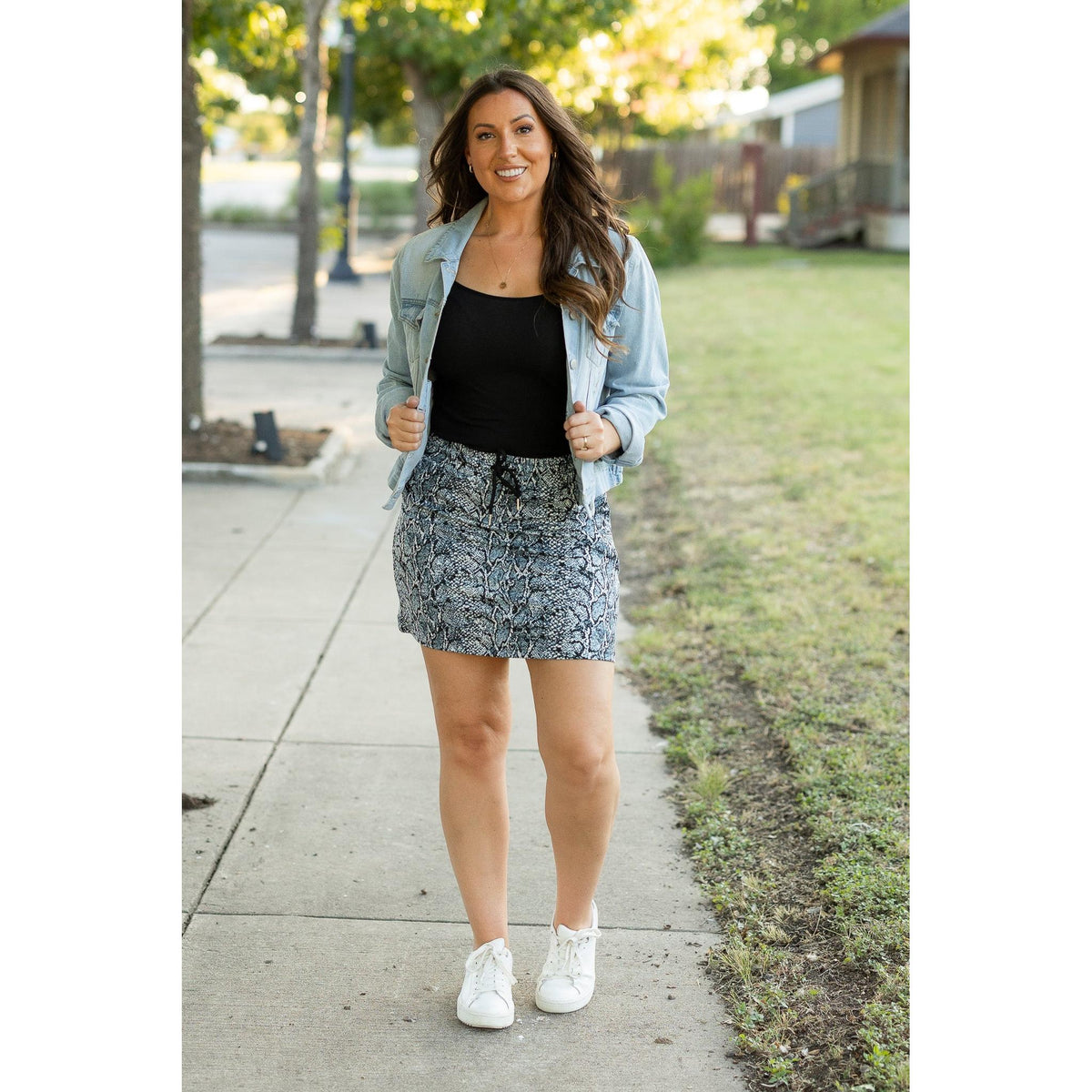 Ready to Ship | The Sydney Snakeskin Jogger Skirt - 2 PACK
