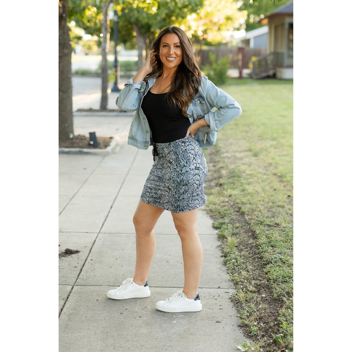 Ready to Ship | The Sydney Snakeskin Jogger Skirt - 2 PACK