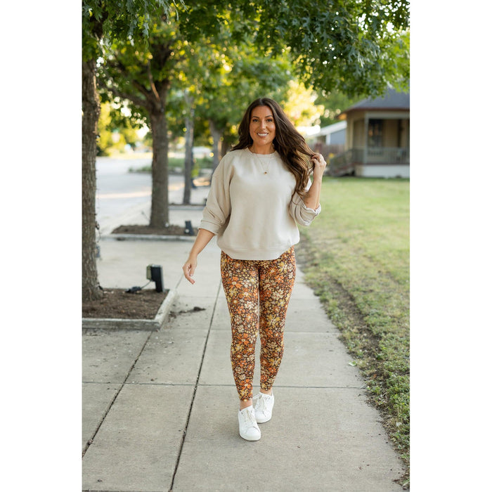 PreOrder |  The Autumn - Fall Leaves Leggings - PACK