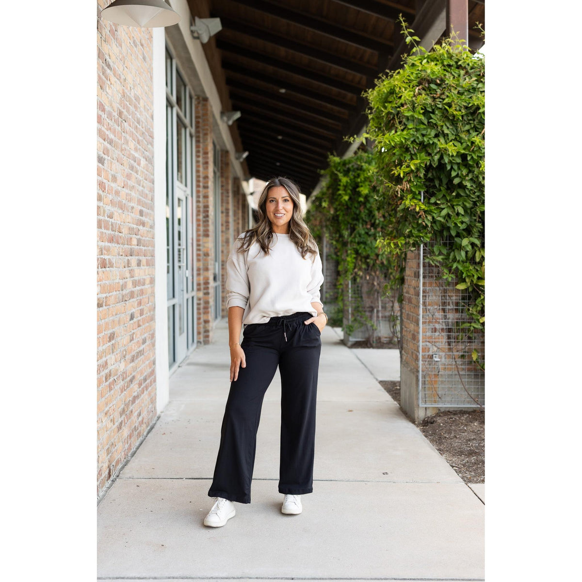 Buttery soft wide leg pants by Julia Rose with relaxed fit