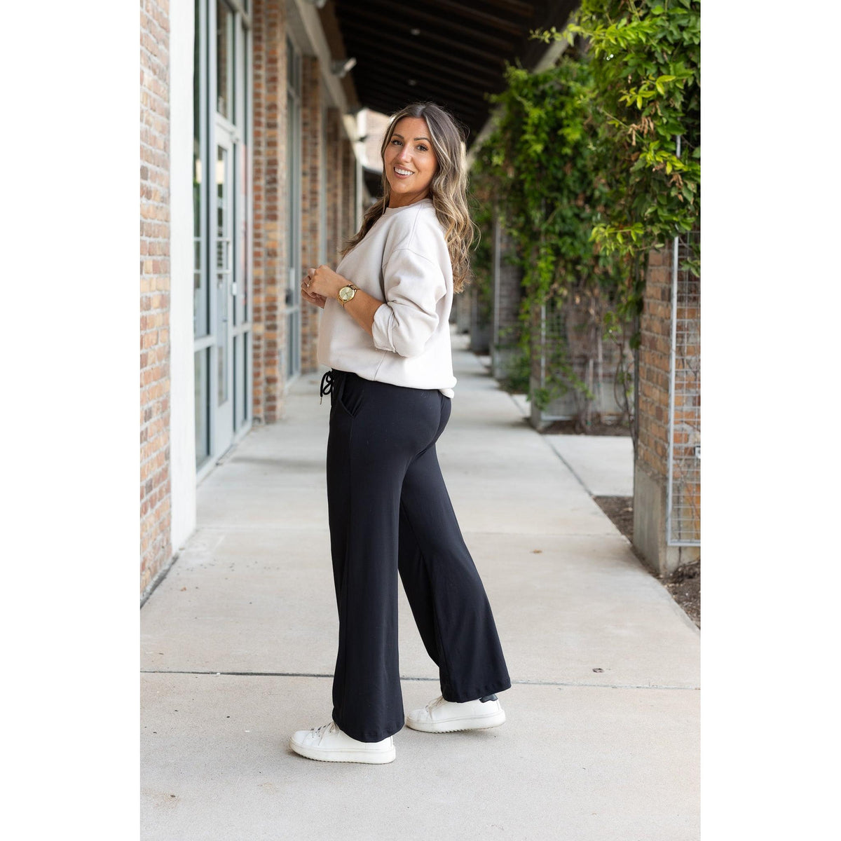 Buttery soft wide leg pants by Julia Rose with relaxed fit