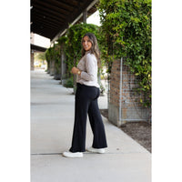 Jenna Comfy Wide Leg Fleece Pants with pockets and drawstring waist
Buttery soft wide leg fleece pants for women by Julia Rose