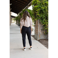 Soft stretch harem joggers with High waistband pockets by Julia Rose
