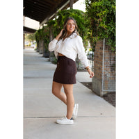 Ready to Ship | The Bridget BROWN Jogger Skirt - 2 PACK