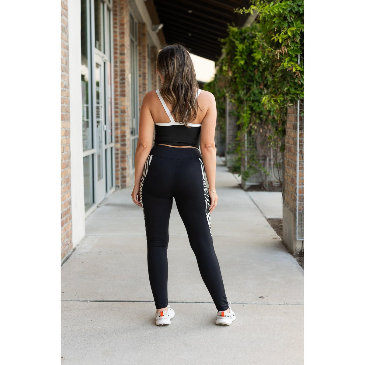 Ready to Ship | The Zola - Zebra Print Panel Leggings - 2 PACK