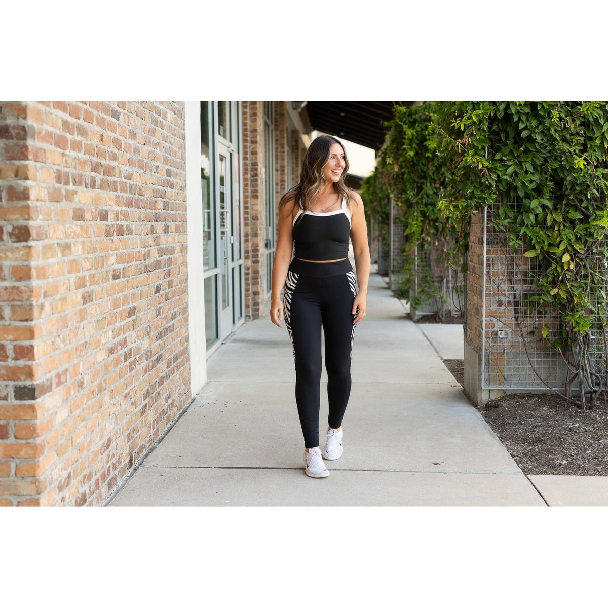 Ready to Ship | The Zola - Zebra Print Panel Leggings - 2 PACK