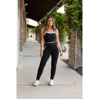 Ready to Ship | The Carolina - Cow Print Panel Leggings - 2 PACK