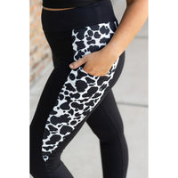 Ready to Ship | The Carolina - Cow Print Panel Leggings - 2 PACK