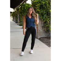 Ready to Ship | The Carolina - Cow Print Panel Leggings - 2 PACK