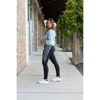 Ready to Ship  | The Sabrina - Snow Leopard Panel Leggings - 2 PACK
