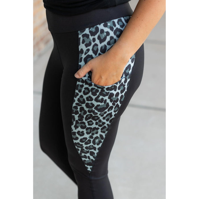 Ready to Ship  | The Sabrina - Snow Leopard Panel Leggings - 2 PACK