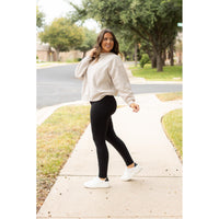 PreOrder  | BLACK FULL-LENGTH Leggings with POCKET - Luxe Leggings by Julia Rose®  R7