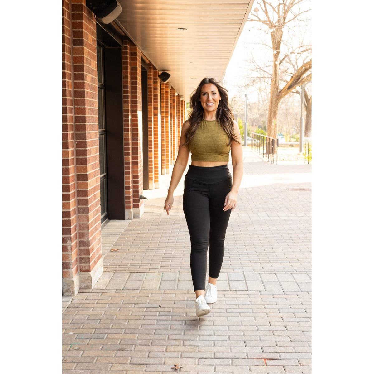 Ready to Ship  | The Adriana - Tummy Control Full Length Leggings with Pockets - 2 PACK