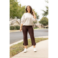 Ready to Ship  | The Whitney - Brown High Waisted Gaucho Pants ROUND 2 *