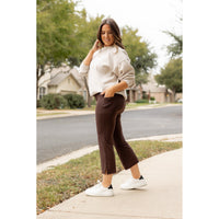 Ready to Ship  | The Whitney - Brown High Waisted Gaucho Pants ROUND 2 *