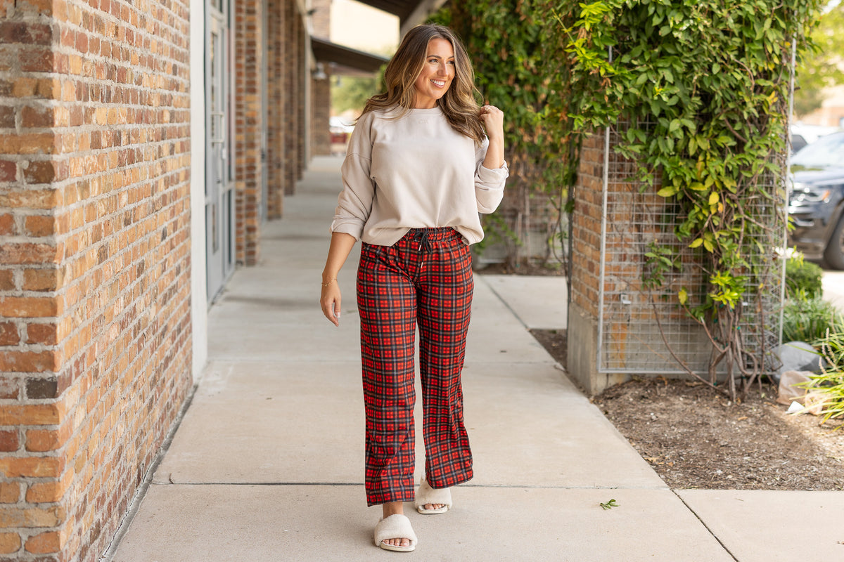 Ready to Ship | The Noelle - Plaid Pajama Pants  - 2 PACK