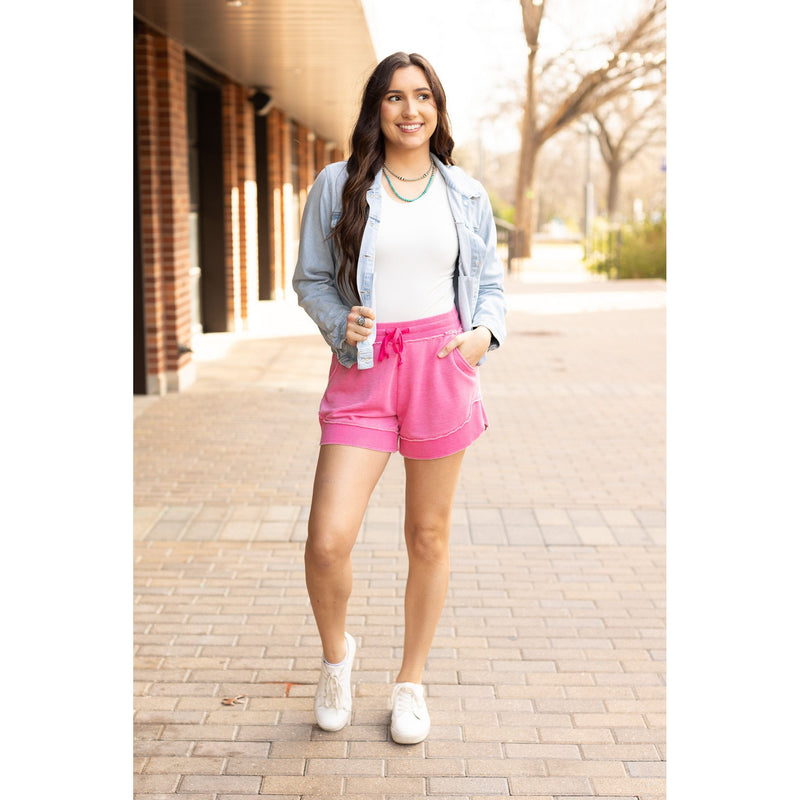 PreOrder | The Emelia Terry Cloth Shorts - Pink