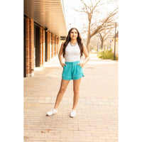 PreOrder | The Emelia Terry Cloth Shorts - Teal