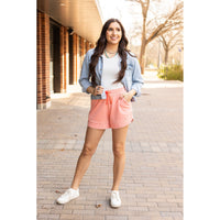 PreOrder | The Emelia Terry Cloth Shorts - Pastel Orange