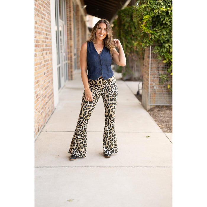 Ready to Ship | The Francesca - 2 PACK -  Leopard Super Flare Leggings