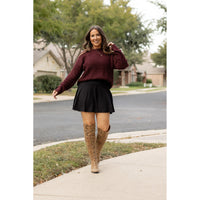 Ready to Ship | The Brielle Black Skort - Round 6*