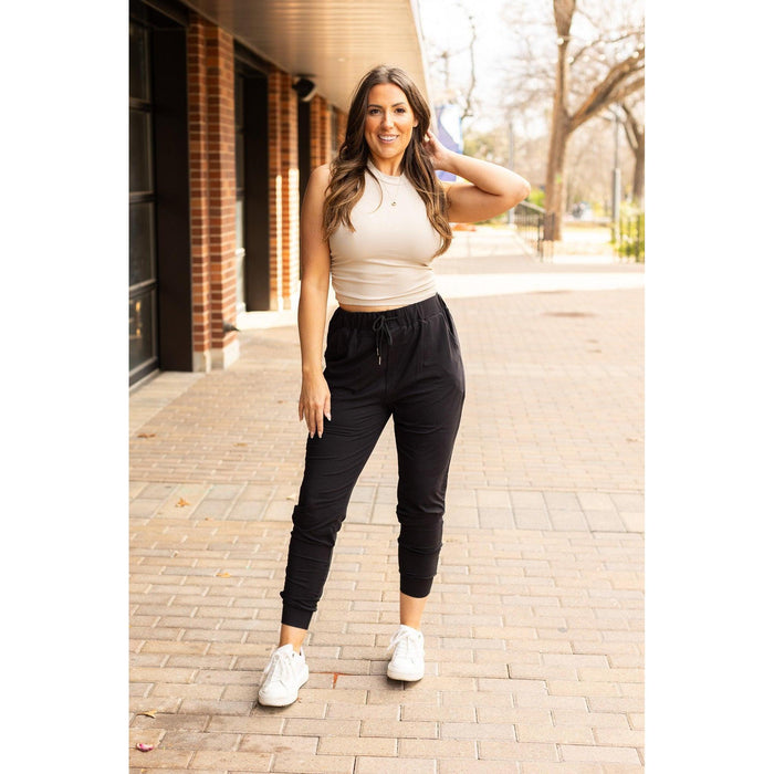 Ready to Ship | The Luxe Reagan Black Joggers - 2 PACK