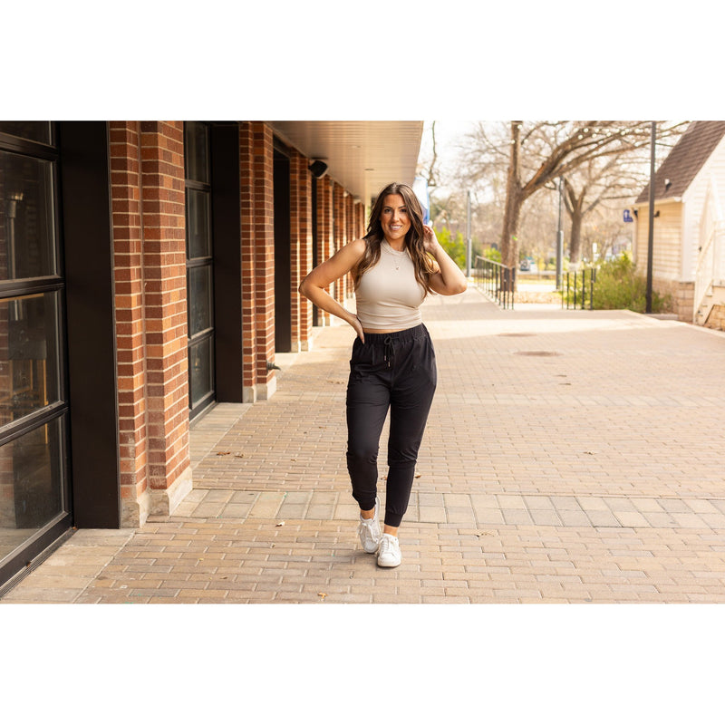 *Ready to Ship | The Reagan - Black Joggers  - Luxe Leggings by Julia Rose®