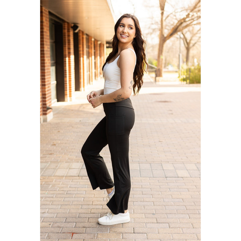 Ready to Ship | The Madeline - Tummy Control Bootcut Leggings