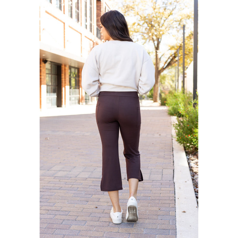 Ready to Ship  | The Whitney - Brown High Waisted Gaucho Pants ROUND 2 *