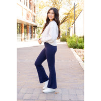 PreOrder  | The Mila - 30"  NAVY Bootcut Leggings with Pockets Round 3