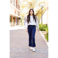 Ready to Ship | The Mila - 30"  NAVY Bootcut Leggings with Pockets*