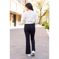 Ready to Ship | The Vanessa - 30” - Black Bootcut Leggings R3