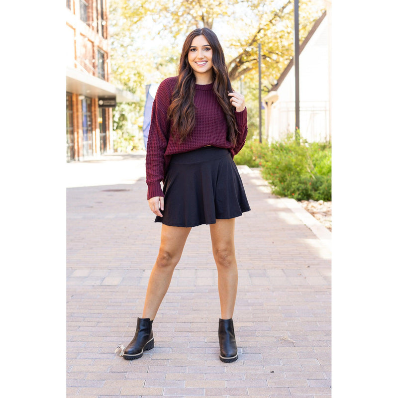 PreOrder | The Brielle Black Skort - Round 7