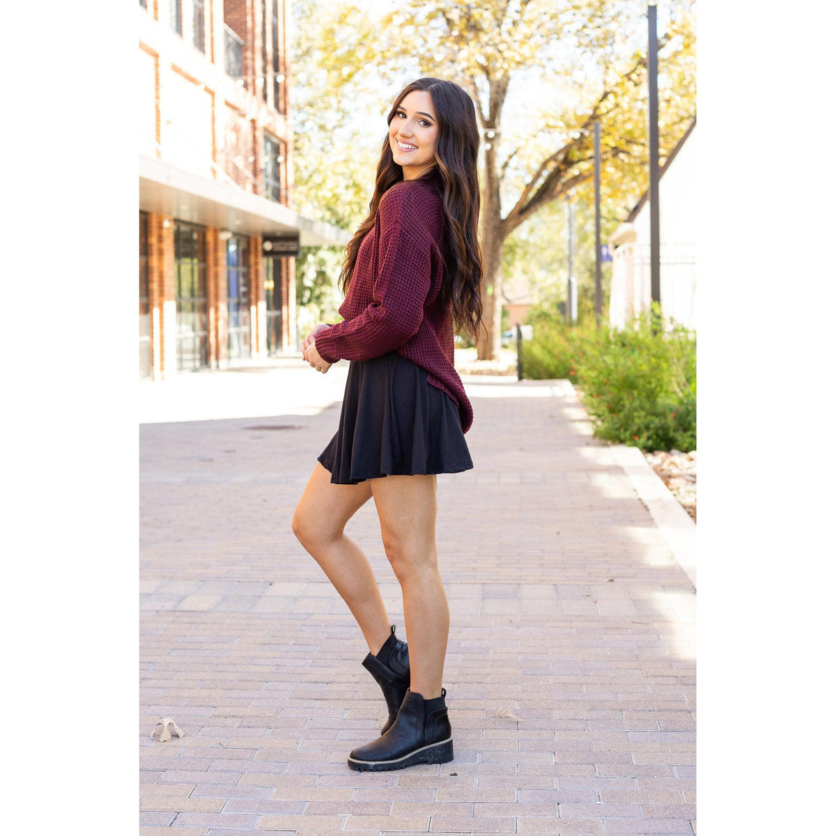 PreOrder | The Brielle Black Skort - Round 7