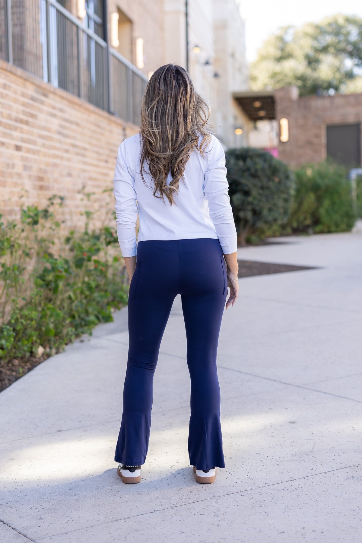 Ready to Ship | The Niko - Navy FLARE Leggings with Pocket - 2 PACK