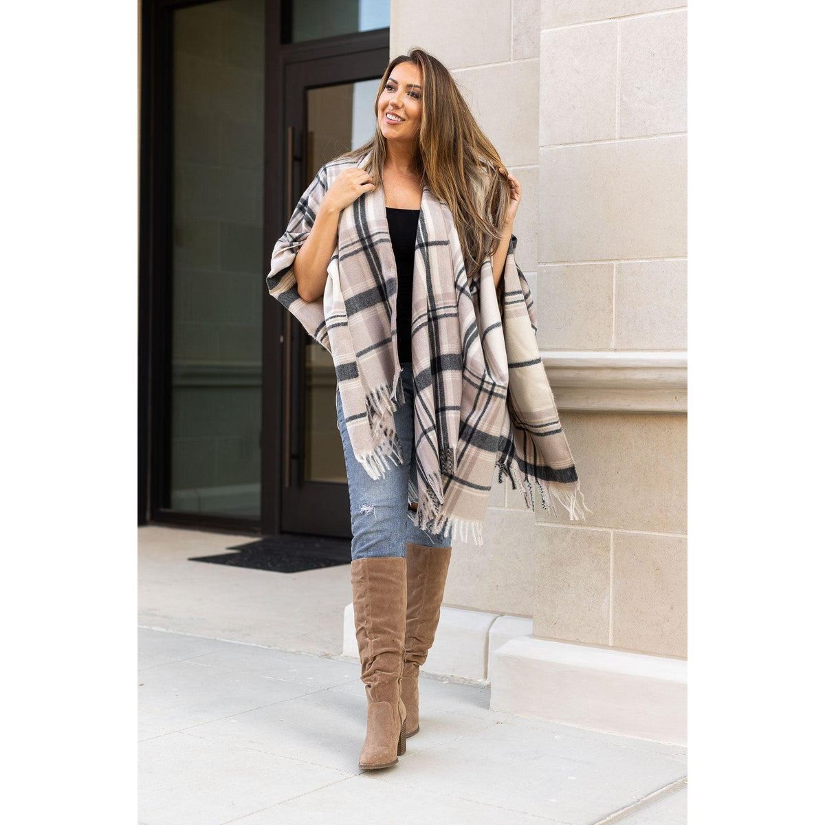 Ready to Ship |  The Anya One Size Shawl/Ponchos