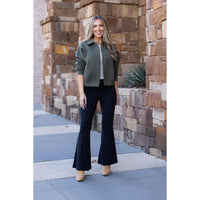 Ready to Ship | The Natalie - 2 PACK -  Black Super Flare Leggings