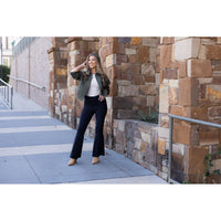 Ready to Ship | The Natalie - 2 PACK -  Black Super Flare Leggings