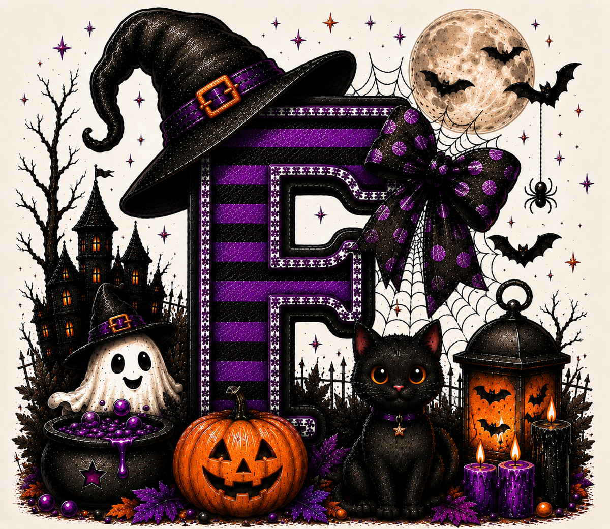 PreOrder - Halloween Initial Blankets